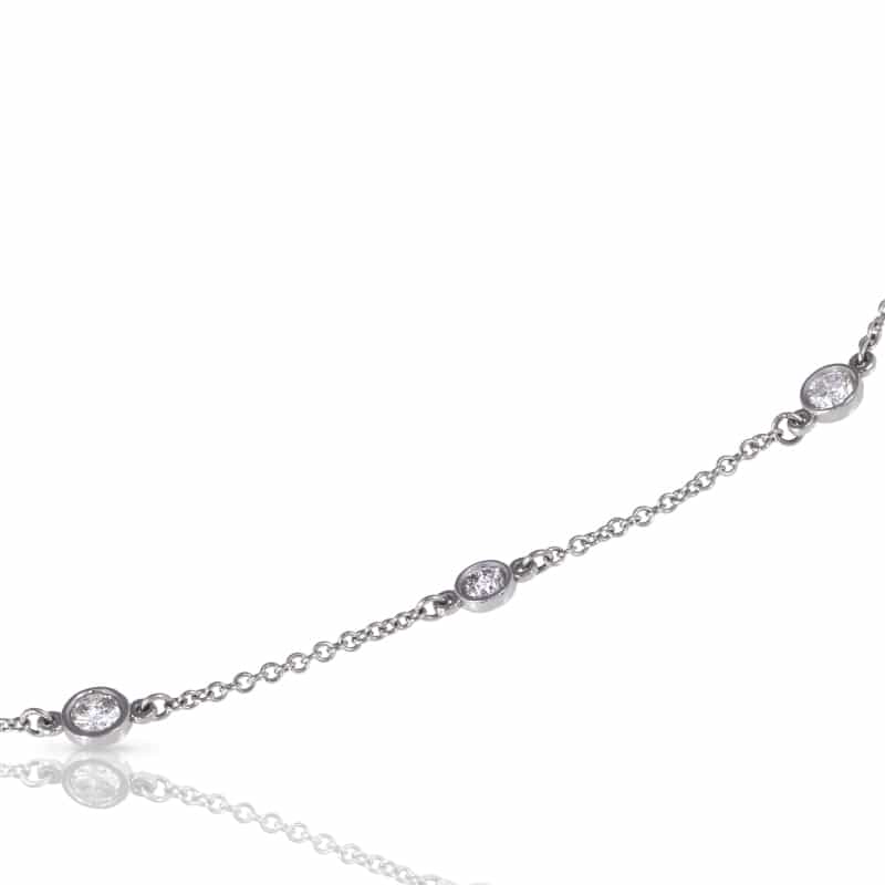  Diamonds By The Inch Necklace Set In 14k 