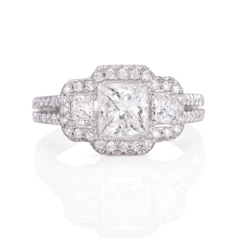 Diamond Engagement Ring In 18k