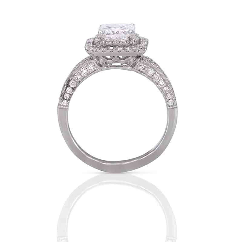  Breathtaking Radiant Engagement Ring In 18k 