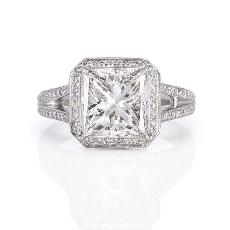 Diamond Engagement Ring In 18k