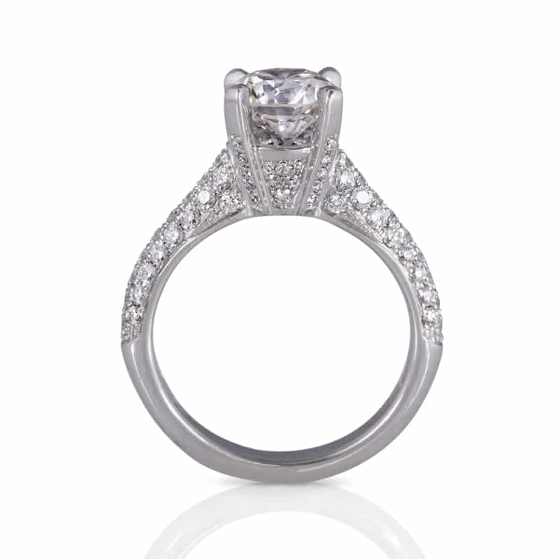  A Classic Twist 1.76ct Round Brilliant Diamond Engagement Ring 