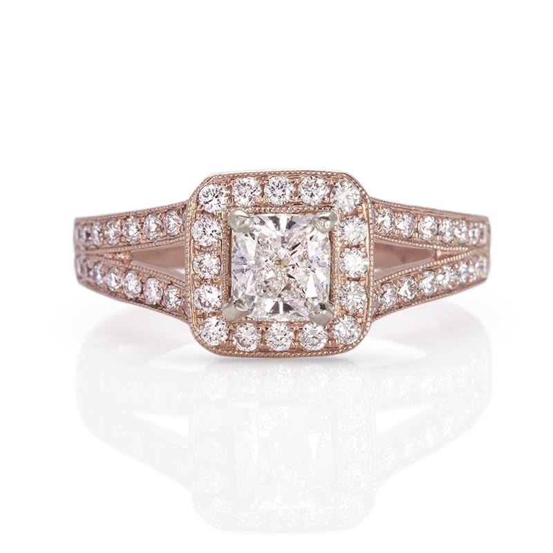 Diamond Engagement Ring In 14k