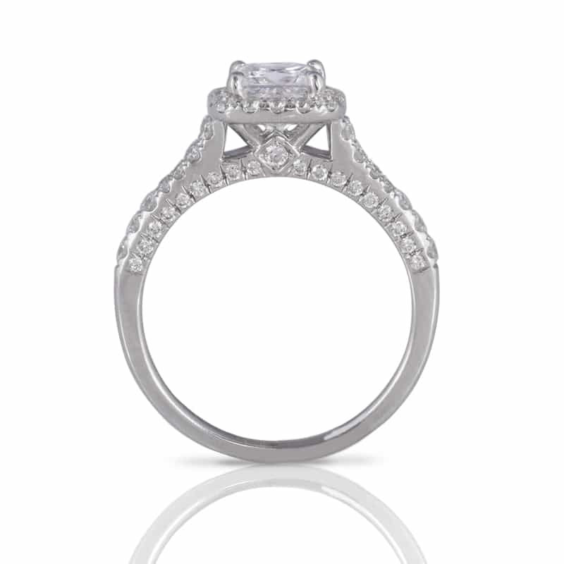  Timeless Treasure Princess Cut Diamond Engagement Ring Set In 14k 
