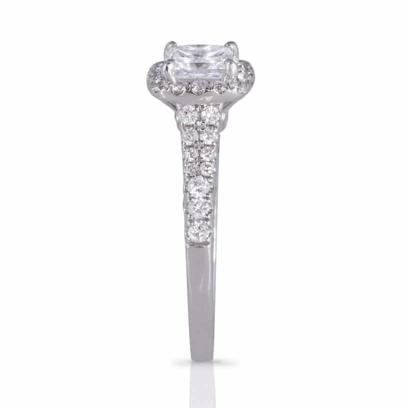  Timeless Treasure Princess Cut Diamond Engagement Ring 